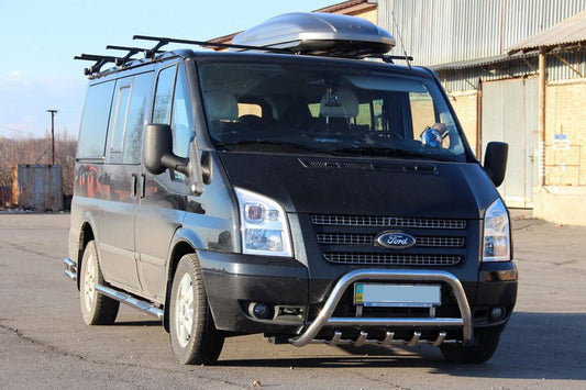 Bull Bar WT003 (2006-2014, Stainless Steel) for Ford Transit 2000-2014 - image 2