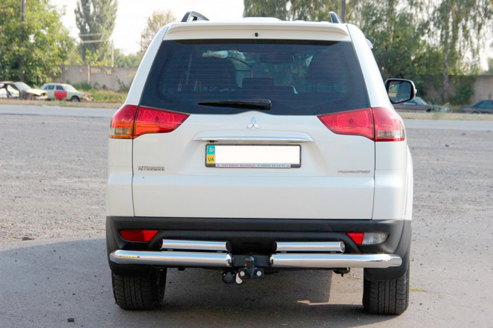 Rear Guard AK003-Special (2 pcs, stainless steel) for Mitsubishi Pajero Sport 2008-2015 - image 2