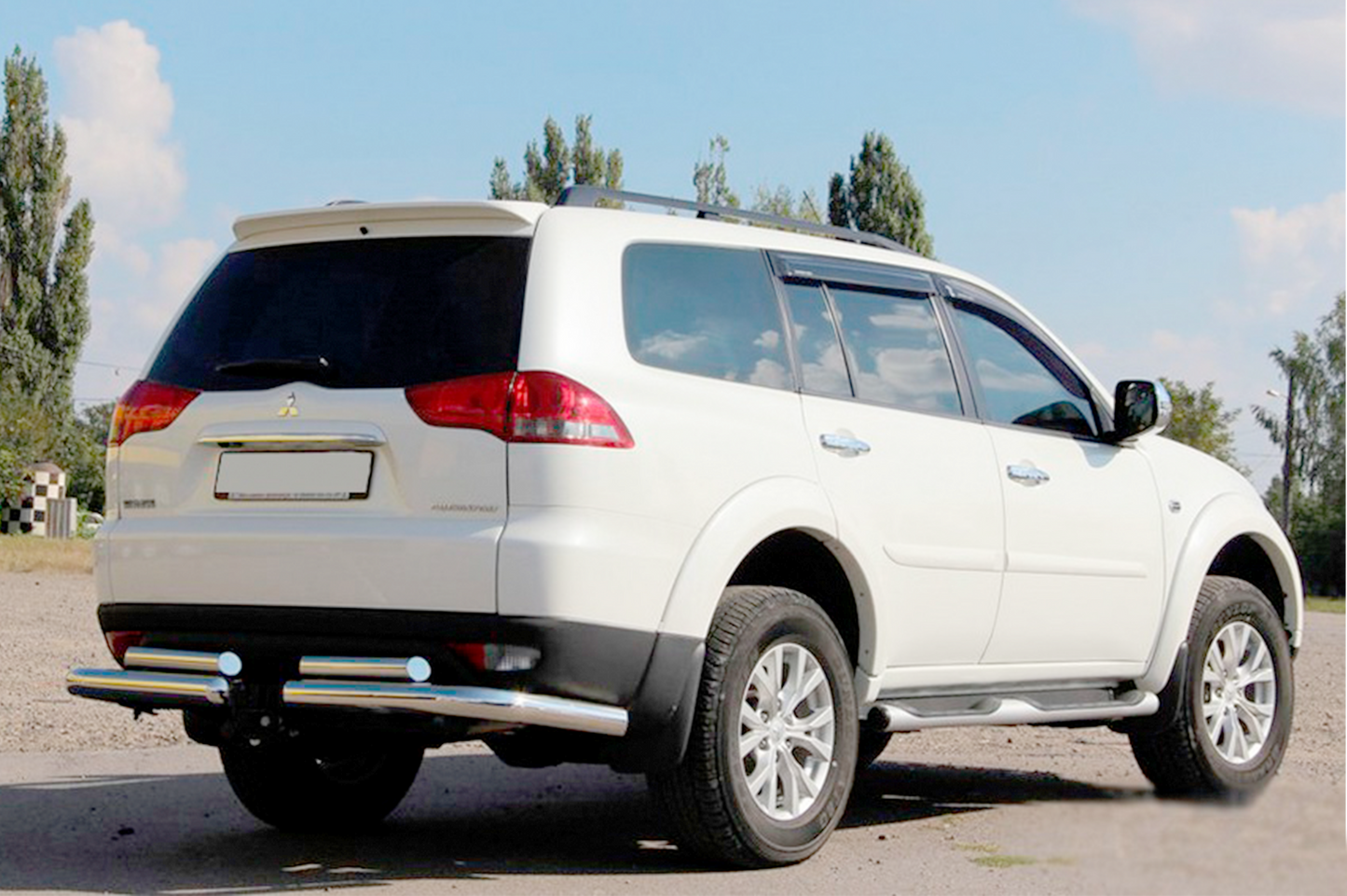 Rear Guard AK003-Special (2 pcs, stainless steel) for Mitsubishi Pajero Sport 2008-2015 - image 3