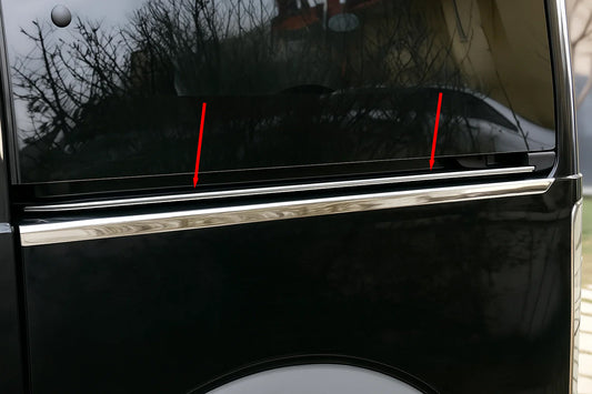 Molding for sliding door rail (stainless steel) for Ford Connect 2006-2009 - image 1