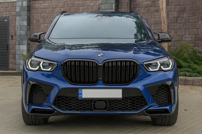 Kidney Grilles M-Look DPT (2018-2022, Gloss Black) for BMW X5 G05 2019- - image 1