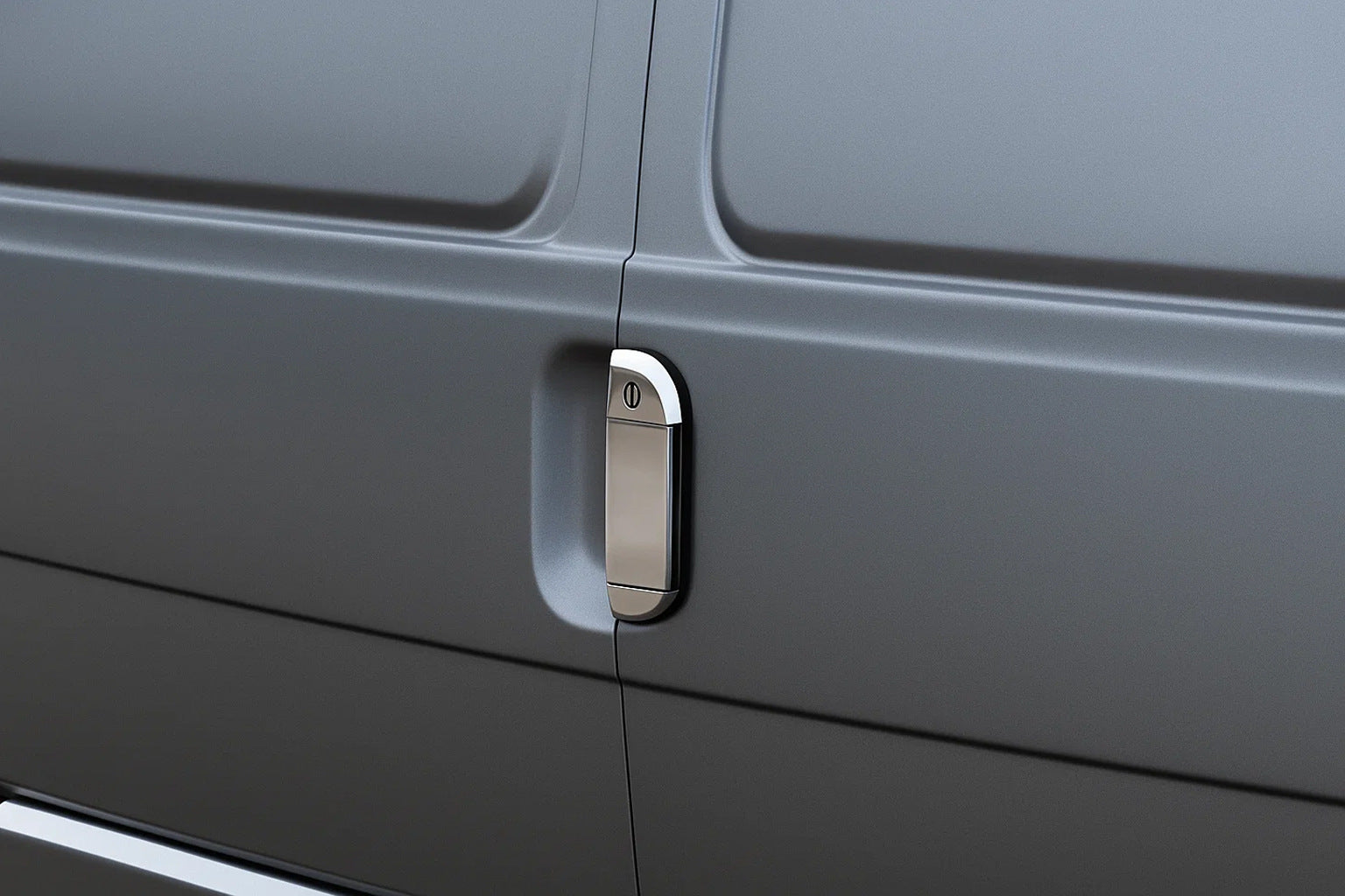 Rear door handle cover (stainless steel) for Volkswagen T4 Caravelle/Multivan 1990-2003 - image 1