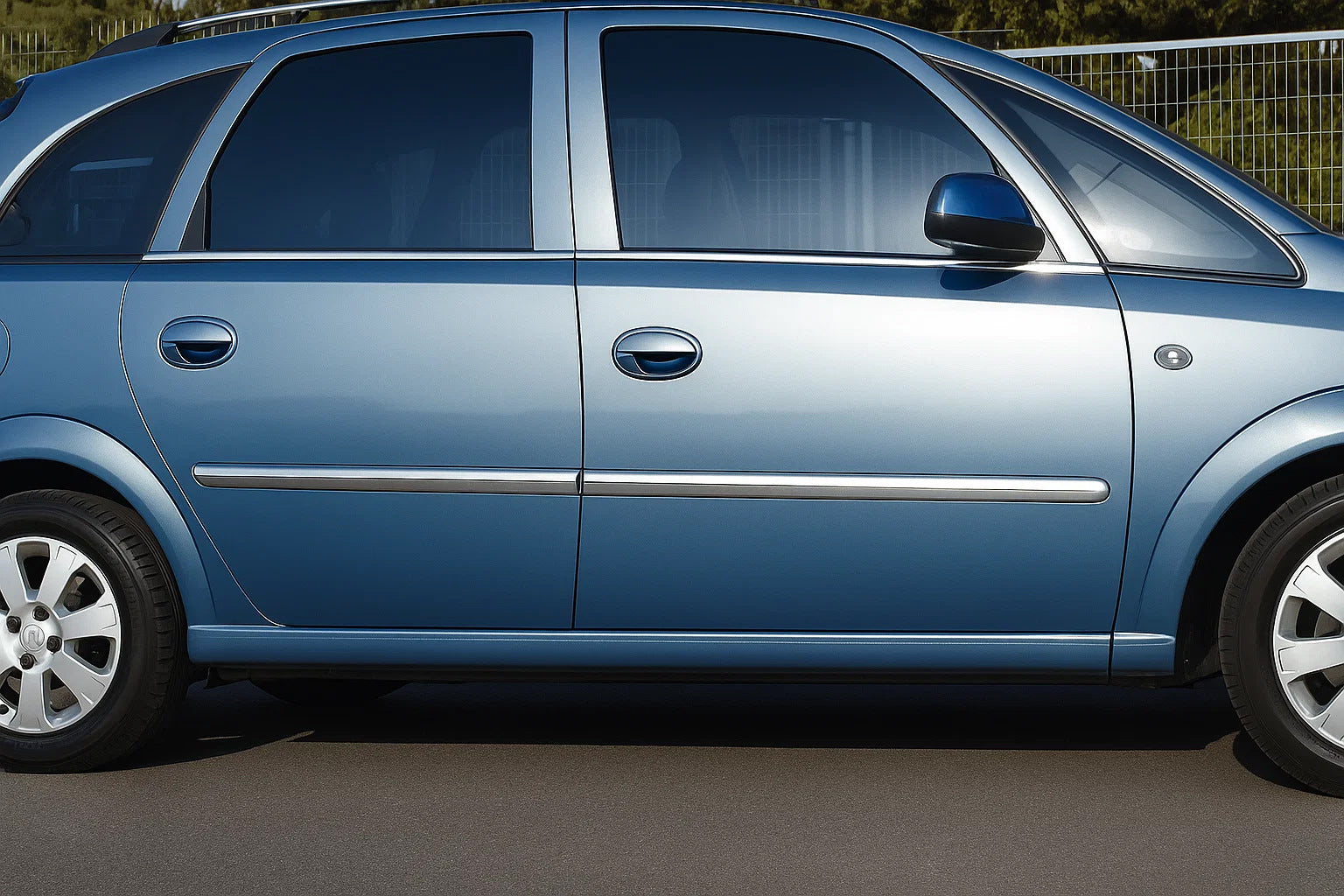 Door Mouldings Stainless Steel (4 pcs) for Opel Meriva 2002-2010 - image 1