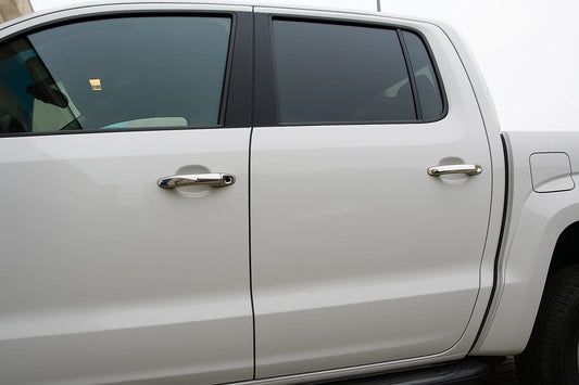 Chrome Door Handle Covers (4 pcs, Stainless Steel) for Volkswagen Amarok 2010-2022 - image 1