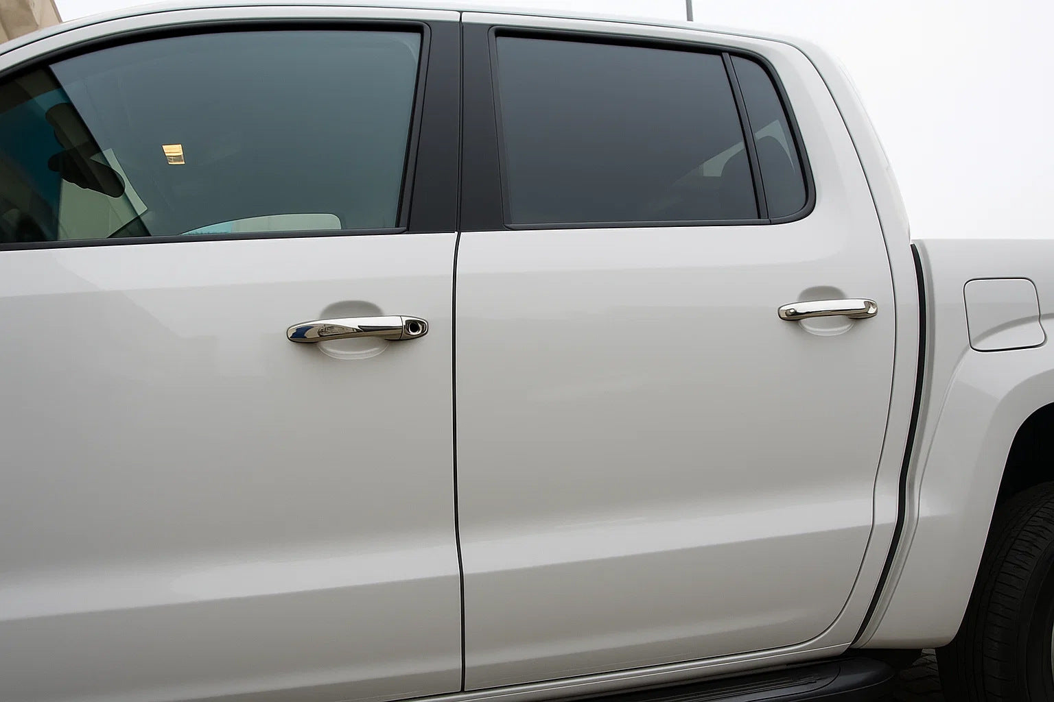 Chrome Door Handle Covers (4 pcs, Stainless Steel) for Volkswagen Amarok 2010-2022 - image 1