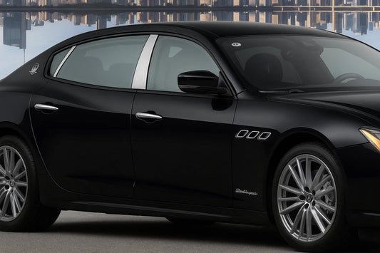 Stainless Steel Door Pillar Covers (4 pcs) for Maserati Quattroporte 2013-2023 - image 1