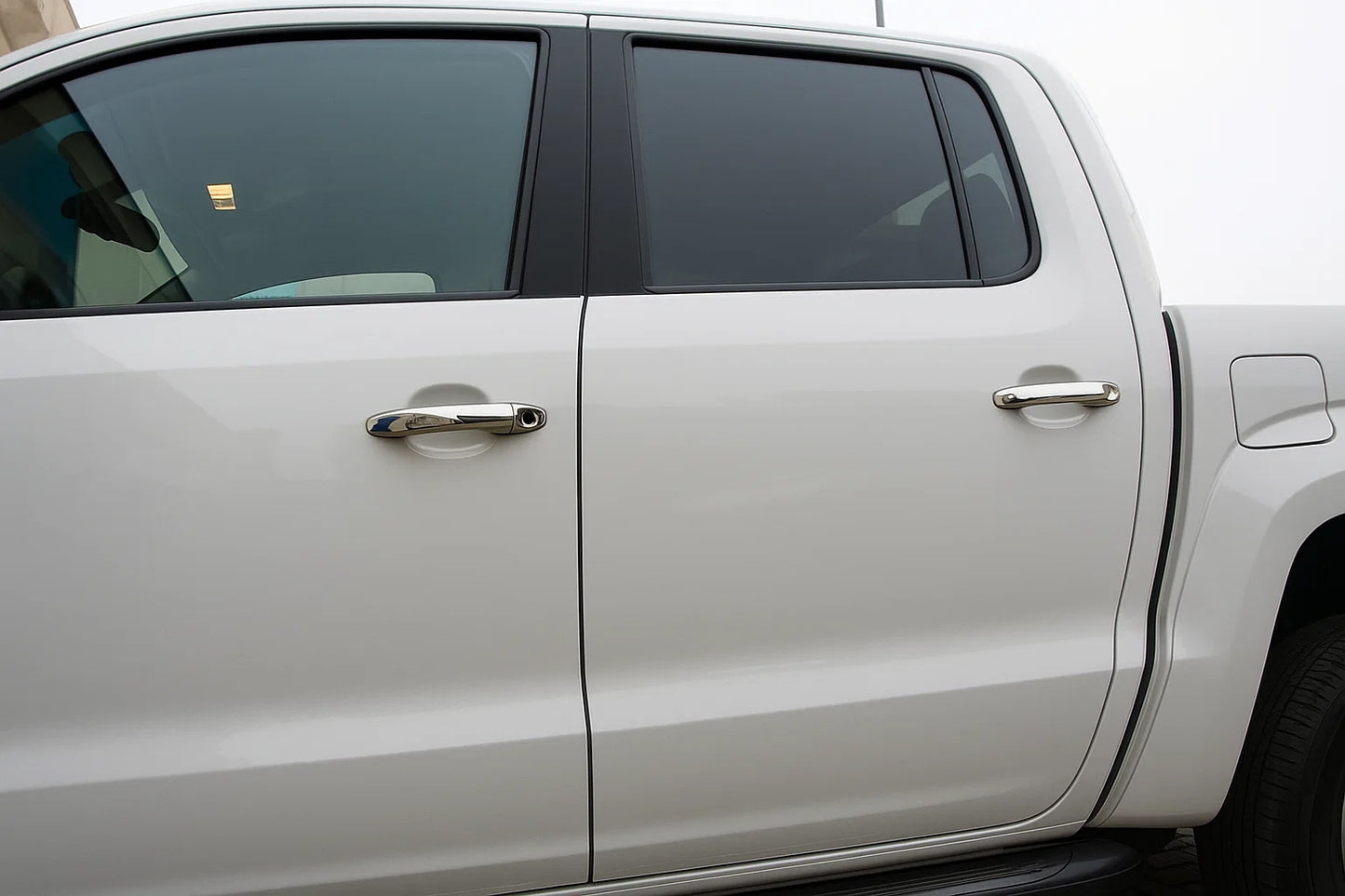 Chrome Door Handle Covers (4 pcs, Stainless Steel) for Volkswagen Amarok 2010-2022 - image 1