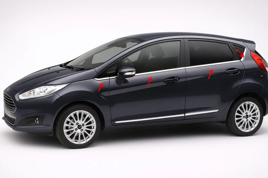 Window Trim Stainless Steel (8 pcs) for Ford Fiesta 2008-2017 - image 1