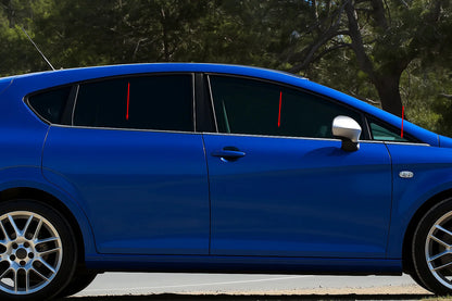 Stainless Steel Window Trim Carmos (6 pcs) for Seat Leon 2005-2012 - image 1