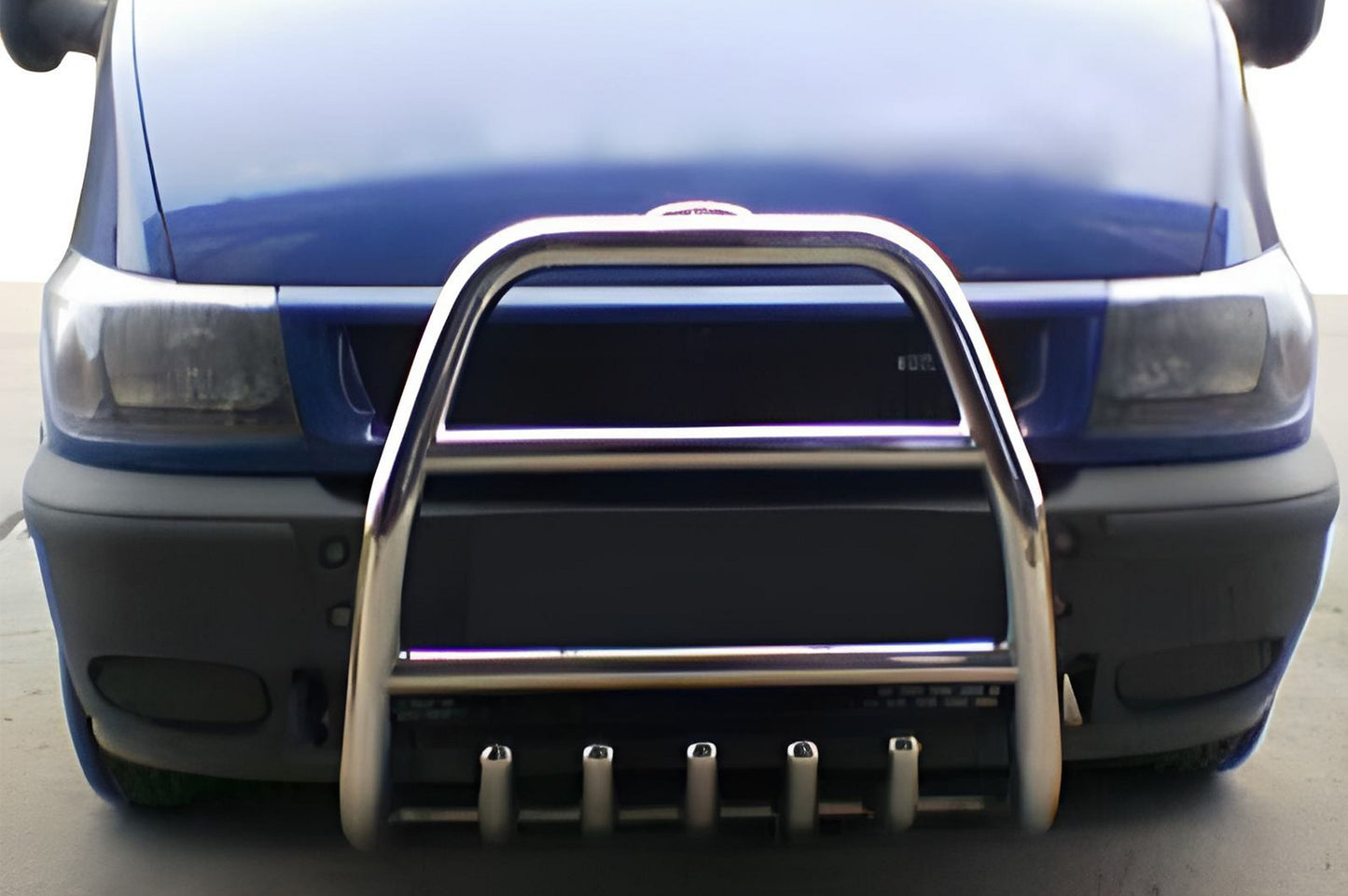 Bull Bar QT007 (2000-2006, Stainless Steel) for Ford Transit 2000-2014 - image 1