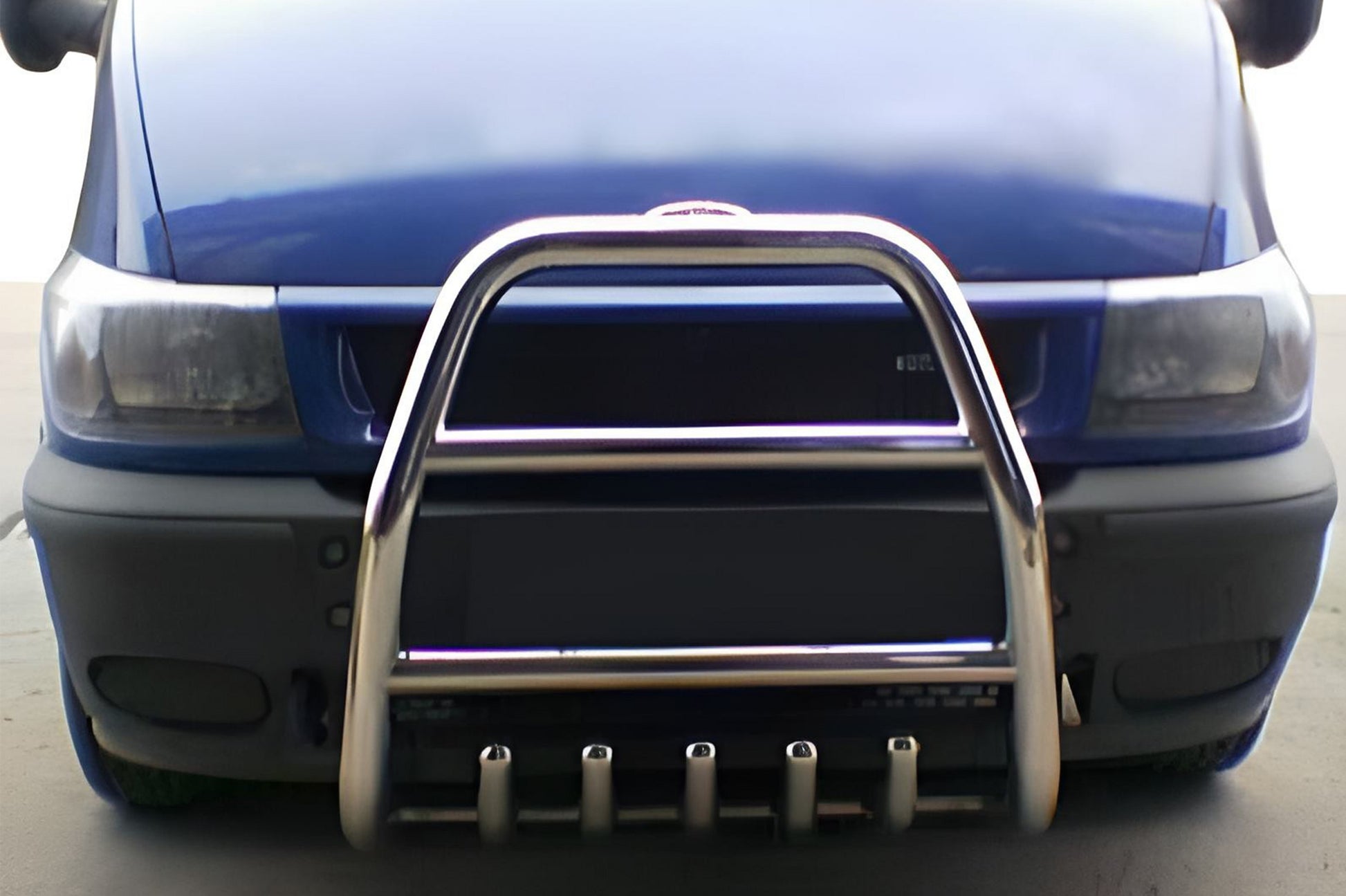 Bull Bar QT007 (2000-2006, Stainless Steel) for Ford Transit 2000-2014 - image 1