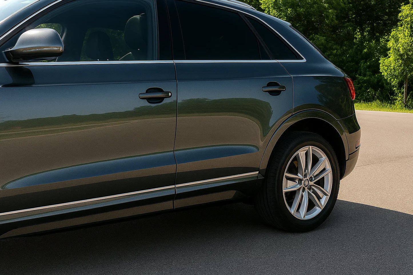 Stainless Steel Door Moldings (4 pcs) for Audi Q3 2011-2019 - image 3