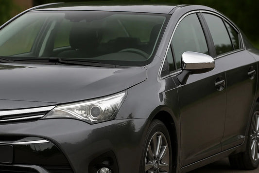 Mirror Covers (2 pcs, Stainless Steel) for Toyota Avensis 2009-2018 - image 1