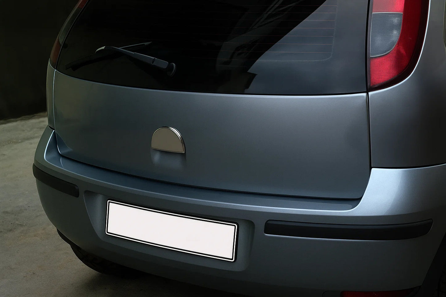 Chrome Tailgate Handle Cover (Stainless Steel) for Opel Corsa C 2000-2006 - image 1
