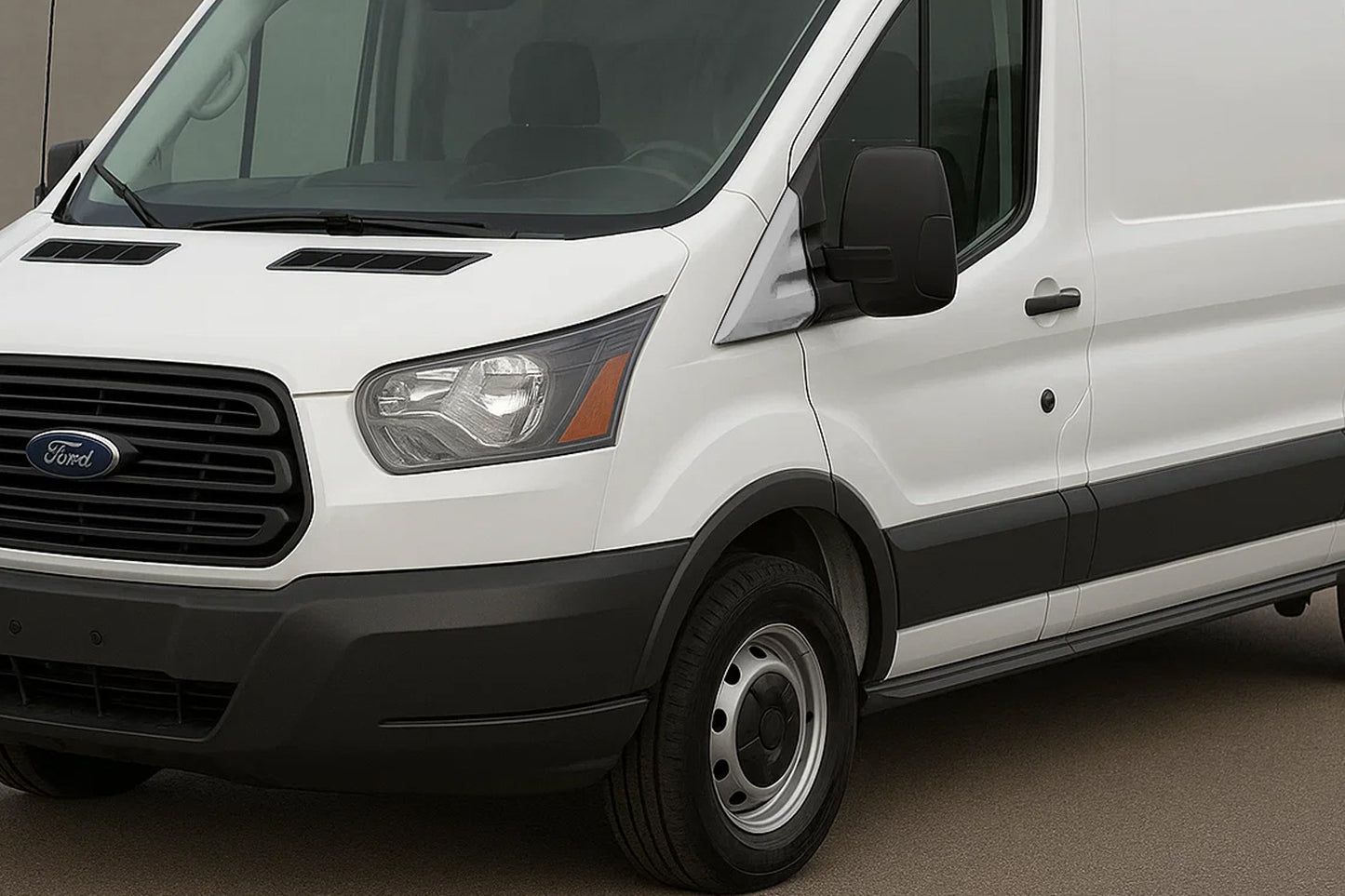Mirror Covers Carmos (2 pcs, Stainless Steel) for Ford Transit 2014- - image 1