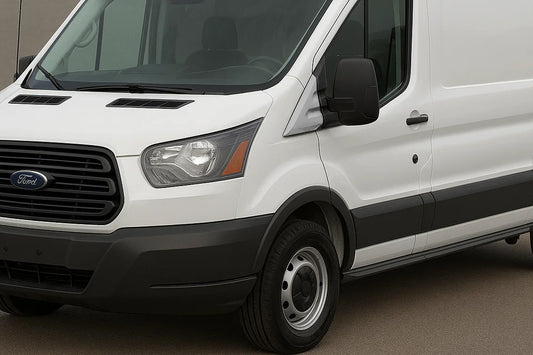 Mirror Covers Carmos (2 pcs, Stainless Steel) for Ford Transit 2014- - image 1