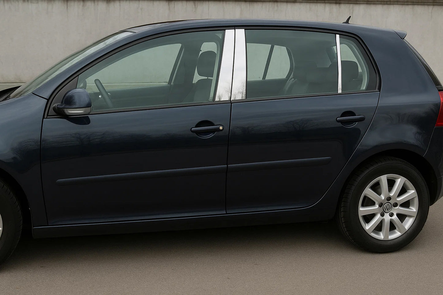 Stainless Steel Door Pillar Covers (6 pcs) for Volkswagen Golf 5 2003-2009 - image 1