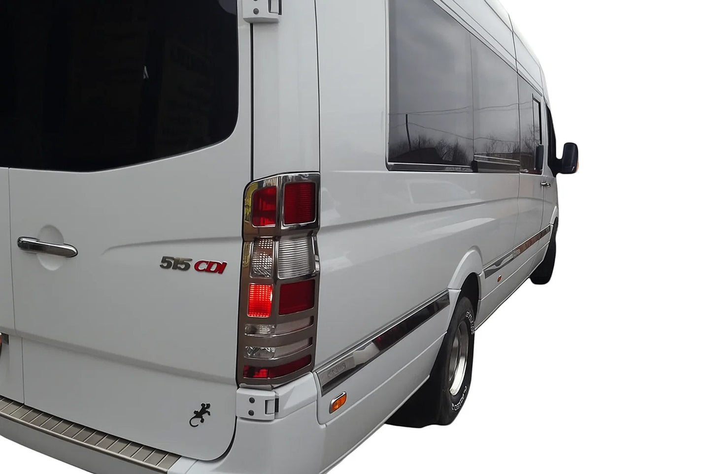 Chrome Tail Light Covers (2 pcs, Stainless Steel) for Mercedes Sprinter W906 2006-2018 - image 1