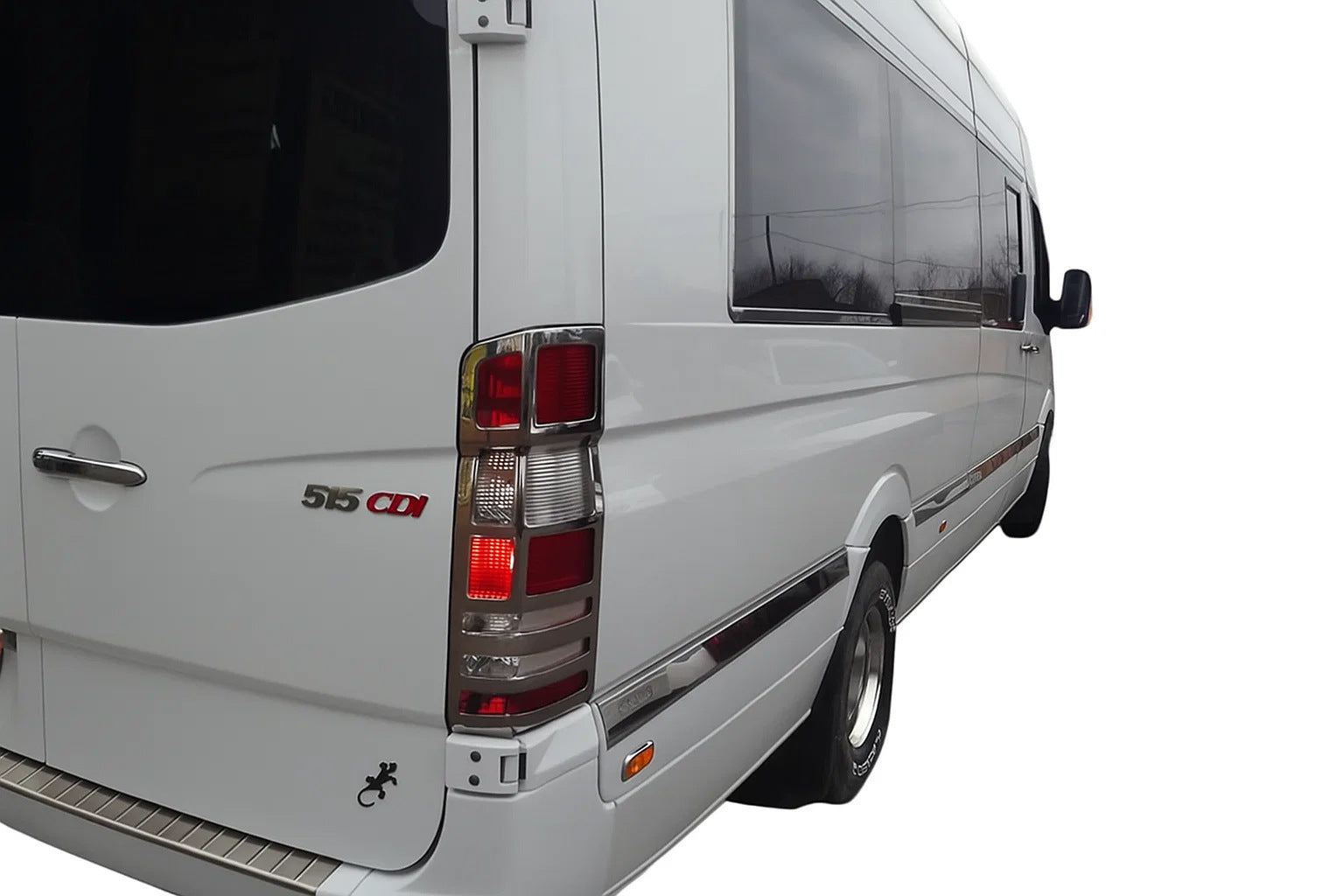 Chrome Tail Light Covers (2 pcs, Stainless Steel) for Mercedes Sprinter W906 2006-2018 - image 1