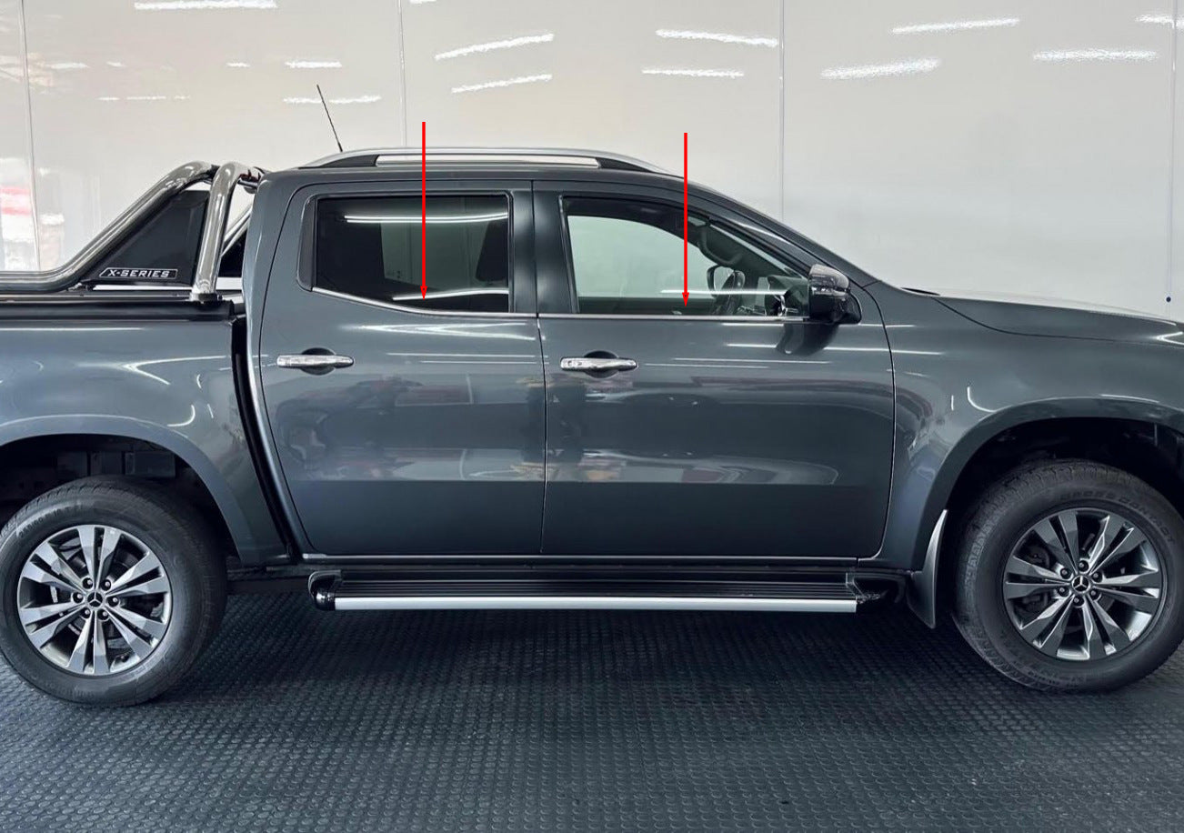 Window Lower Trim Stainless Steel (4 pcs) for Mercedes X class 2017-2020 - image 1