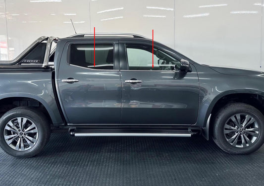 Window Lower Trim Stainless Steel (4 pcs) for Mercedes X class 2017-2020 - image 1