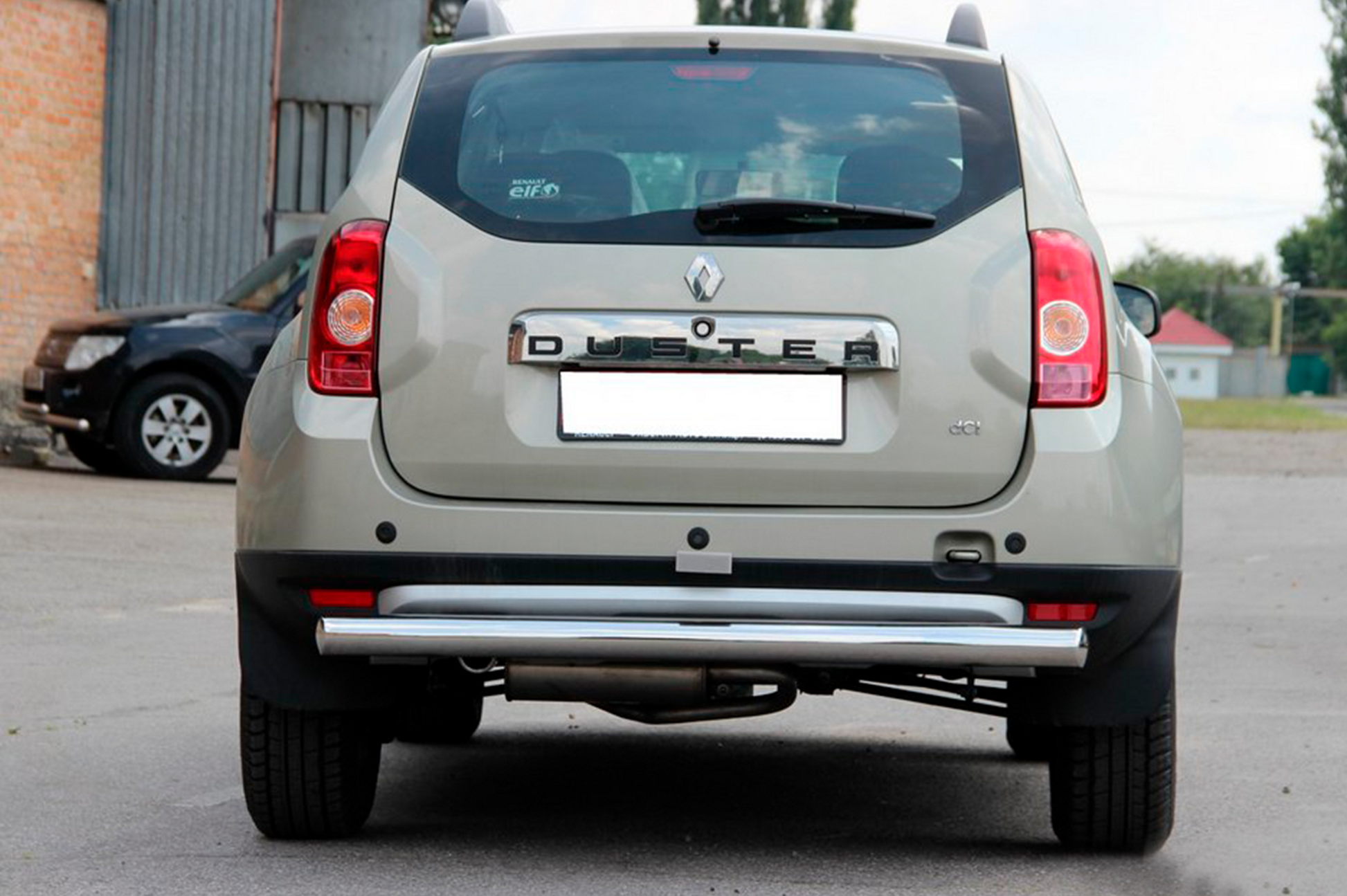 Rear bar straight (stainless steel) for Renault Duster 2008-2017 - image 3