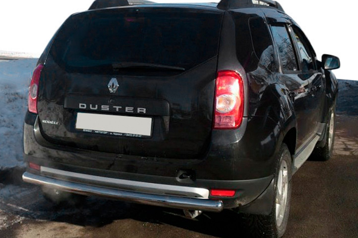 Rear bar straight (stainless steel) for Renault Duster 2008-2017 - image 4