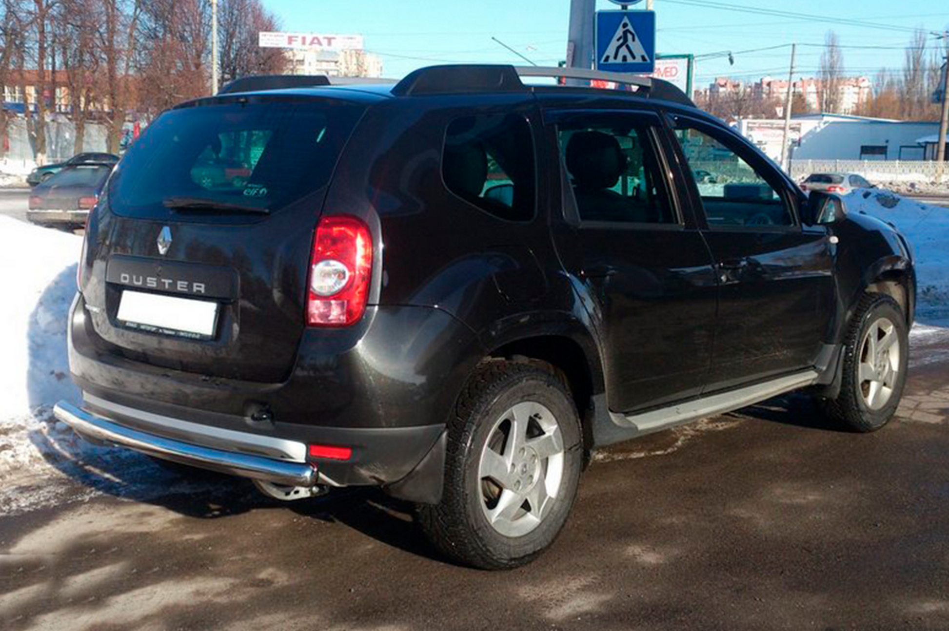 Rear bar straight (stainless steel) for Renault Duster 2008-2017 - image 5
