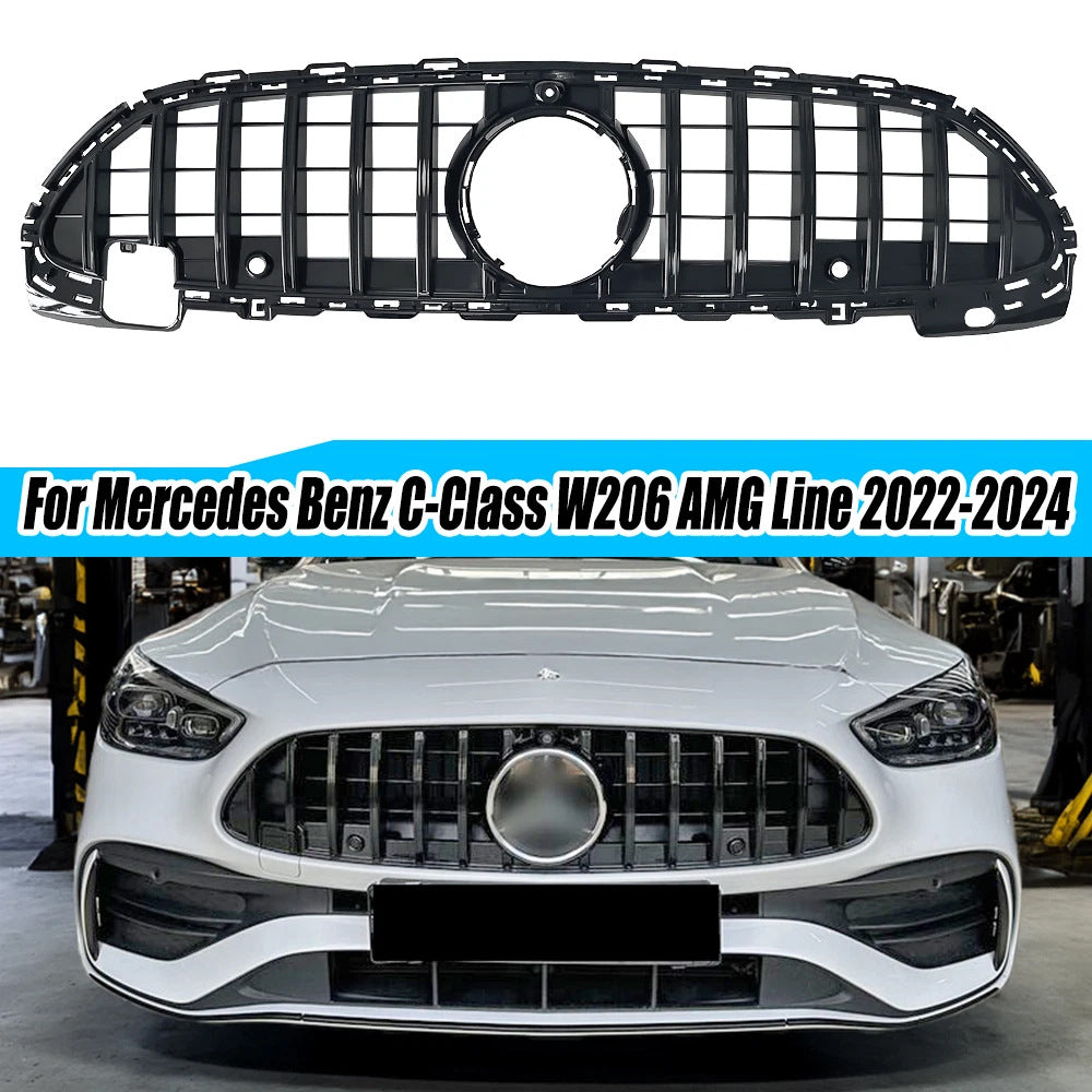Front Grille GT Panamericana (for AMG-Line) for Mercedes C-class W206 2022- - image 3