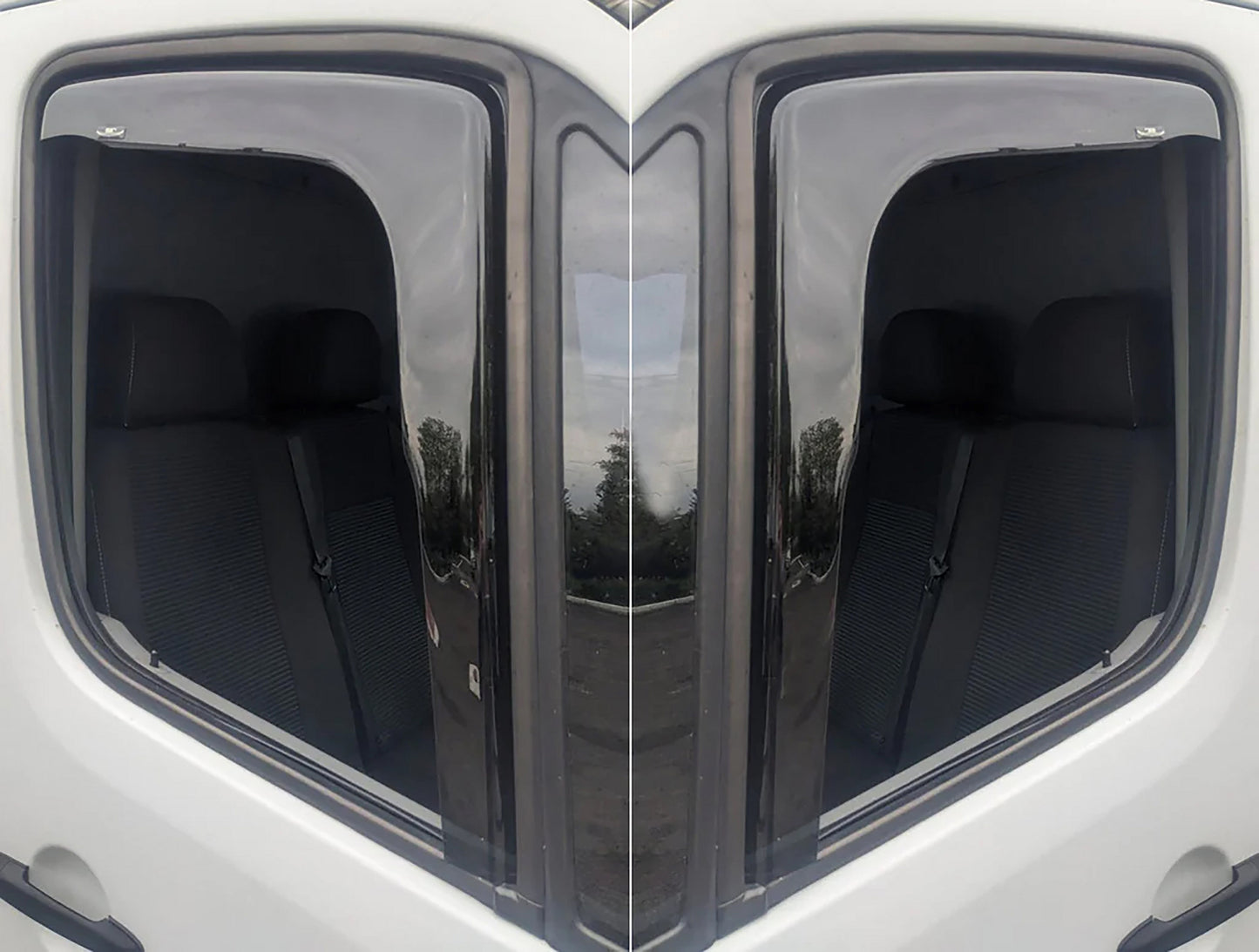 In-channel window deflectors (2 pcs, HIC) for Volkswagen Crafter 2006-2016 - image 5