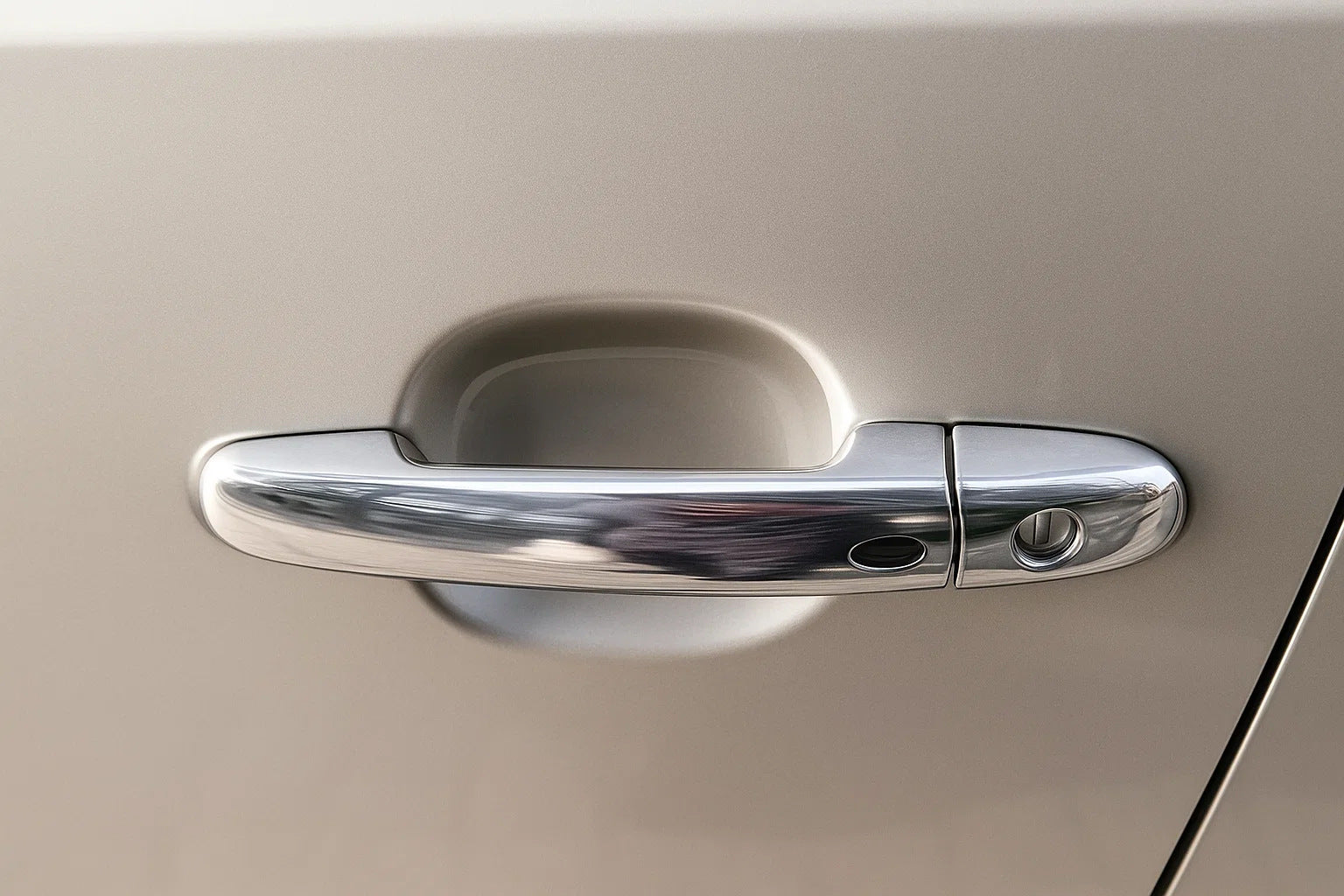 Chrome Door Handle Covers (5 pcs, Stainless Steel, with Chip) for Suzuki Grand Vitara 2005-2017 - image 1