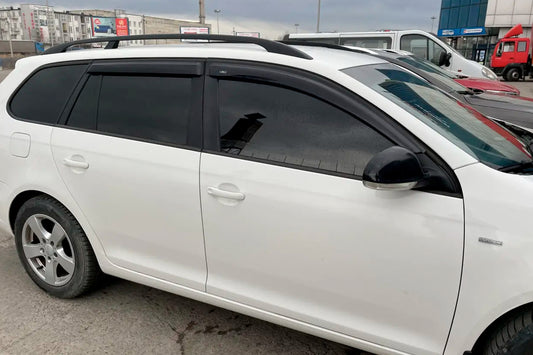 Window Deflectors Variant (4 pcs, HIC) for Volkswagen Golf 6 2008-2014 - image 1