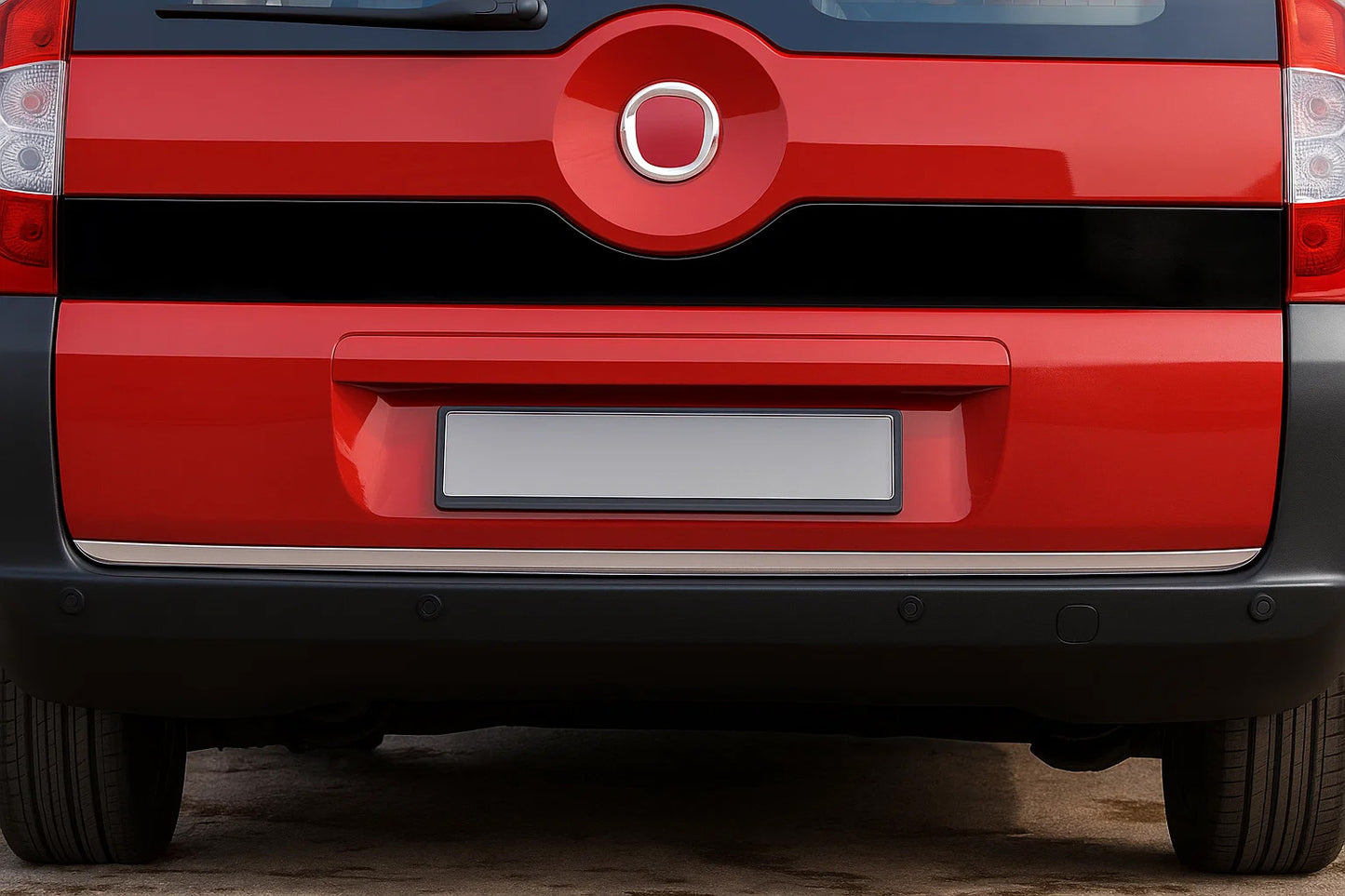 Trunk lid lower edge trim (stainless steel) for Citroen Nemo 2007-2017 - image 1