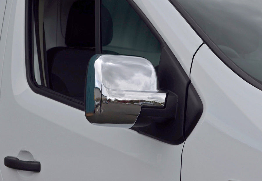 Mirror Covers (2 pcs, plastic) for Opel Vivaro 2015-2019 - image 1