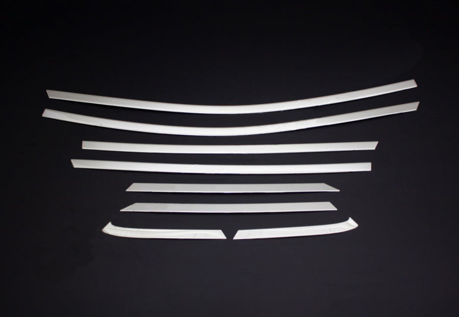 Upper window trim stainless steel (8 pcs) for Ford Fiesta 2017- - image 2