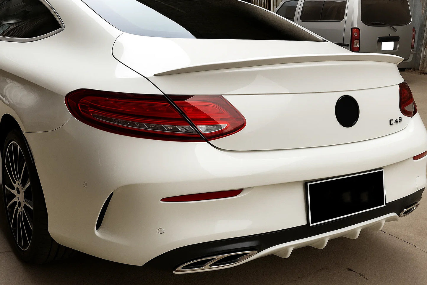 DPT Spoiler (Coupe, Gloss Black) for Mercedes C-сlass W205 2014-2021 - image 3