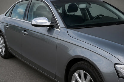 Mirror Covers 2010-2015 (2 pcs, Stainless Steel) for Audi A4 B8 2007-2015 - image 1