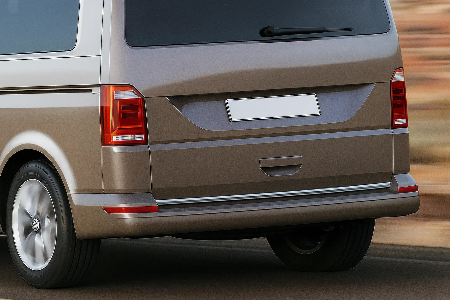 Trunk trim stainless steel for Volkswagen T6 2015-2024 - image 1