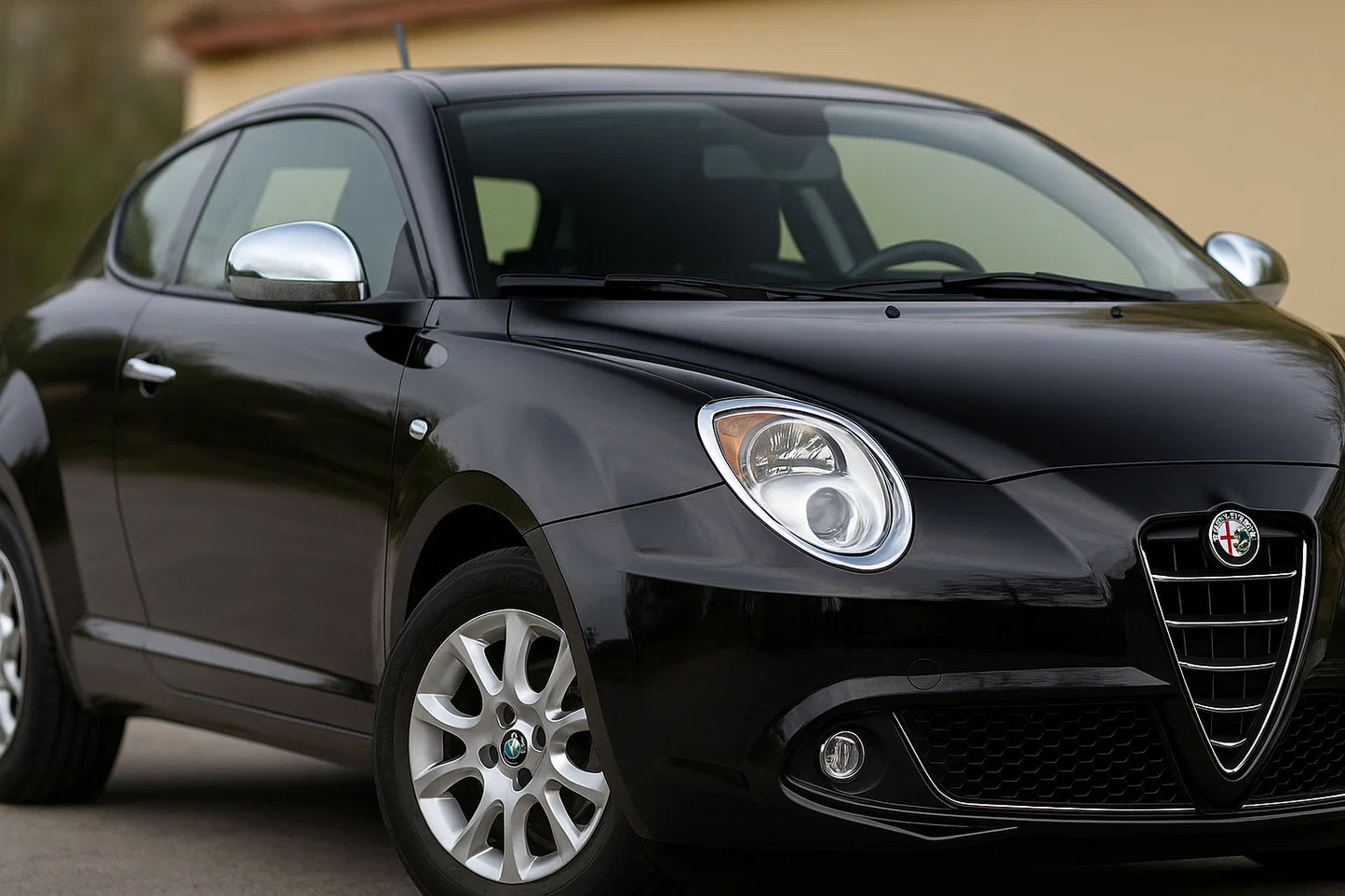 Mirror Covers (2 pcs, Stainless Steel) Carmos for Alfa Romeo MiTo 2008-2018 - image 1