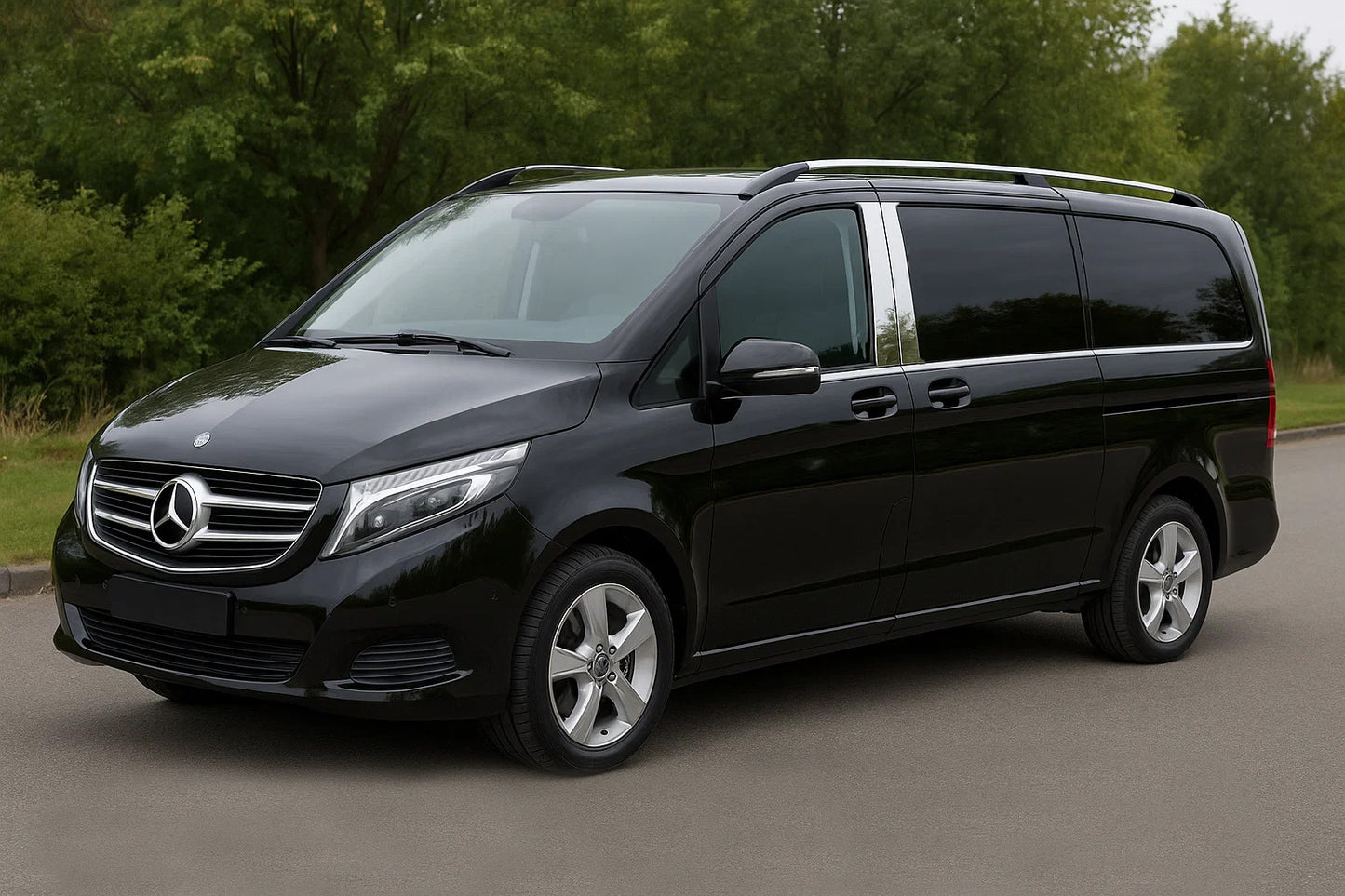 Stainless Steel Door Pillar Covers (4 pcs) for Mercedes Vito/V-class W447 2014- - image 1