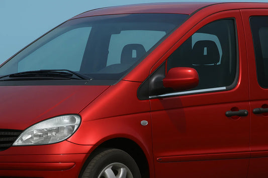 Lower window trims stainless steel (2 pcs) for Mercedes Vaneo W414 2001-2005 - image 1