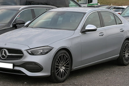 Mirror Covers (2 pcs, Stainless Steel) for Mercedes C-class W206 2022- - image 1