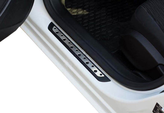 Door sills (Dotline, 4 pcs, stainless steel) - Reelken Auto