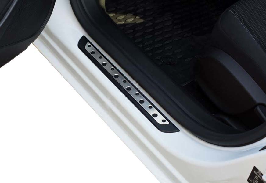 Door sills (Dotline, 4 pcs, stainless steel) for Volkswagen Passat B6 2006-2012 - image 5