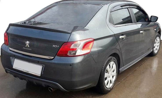 Cover on the rear bumper (2012-2017, for painting) for Peugeot 301 - Reelken Auto