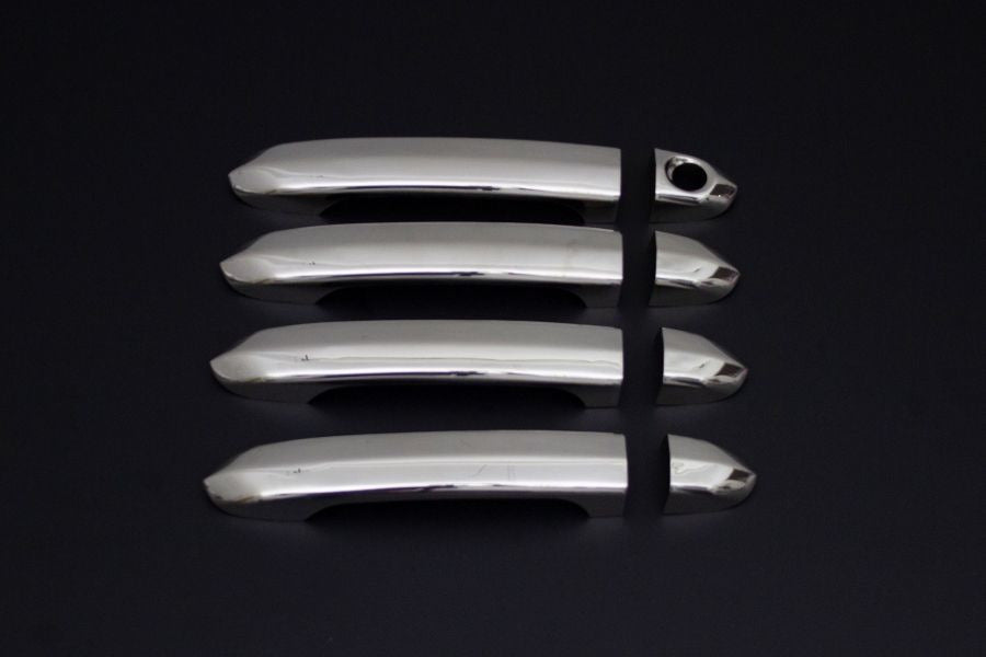 Chrome Door Handle Covers (1 with keyhole, 4 pcs, stainless steel) for Man TGE 2017- - image 1