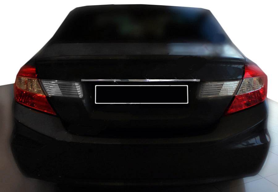 Trim above the number (stainless) for Honda Civic Sedan IX 2011-2016 - Reelken Auto