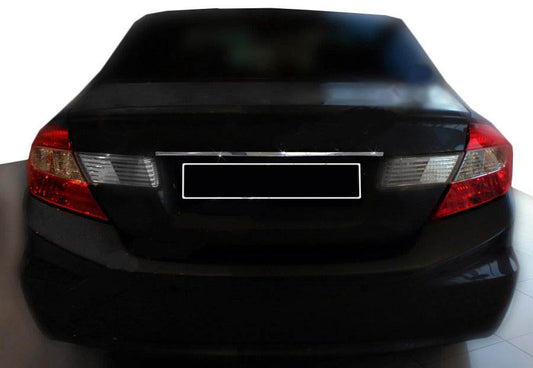 Trim above the number (stainless) for Honda Civic Sedan IX 2011-2016 - Reelken Auto