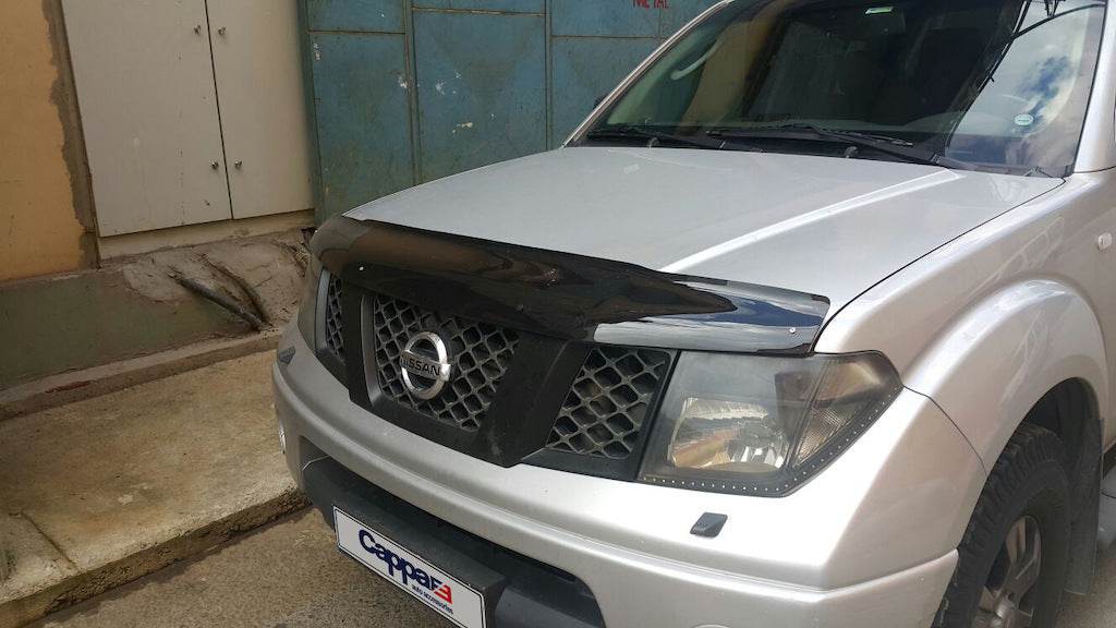 The hood deflector (EuroCap) for Nissan Navara 2006-2015 - Reelken Auto