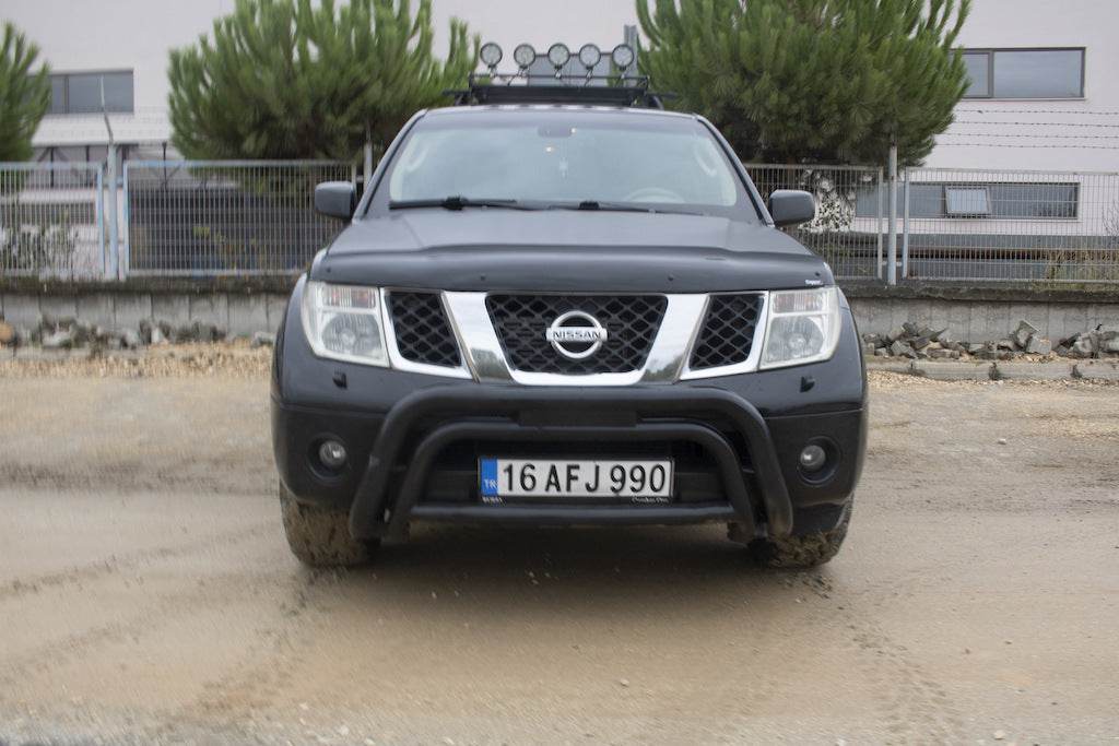 The hood deflector (EuroCap) for Nissan Navara 2006-2015 - Reelken Auto